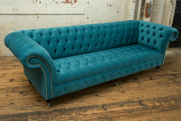 Canapé Chesterfield xxl grand canapé canapé en velours en cuir en tissu canapés 4 places