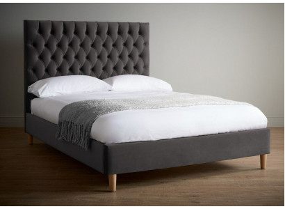 Lit Chesterfield Lit rembourré de luxe Lit double Design Bedroom Lits