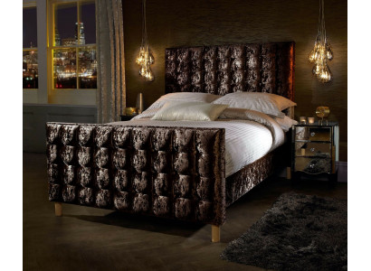 Chesterfield Lit Lit rembourré Lit double Lits Grand XXL Designer Lit de luxe Velours