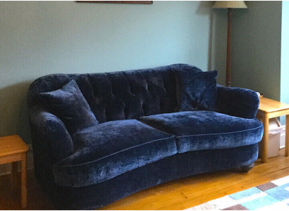 Canapé de luxe en textile Chesterfield Canapés Tissus d'ameublement 3 places Tissu neuf