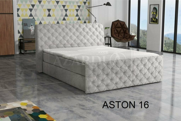 Lit double gris Chesterfield Hôtel Lits Mobilier de chambre de designer