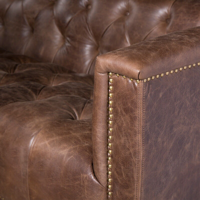 Chesterfield Ensemble de canapé 3+1 places Canapé Canapé en tissu en cuir Suite de canapés
