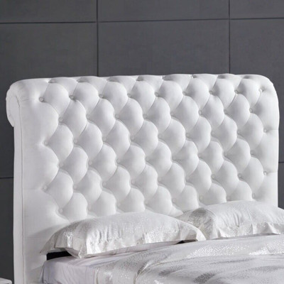 Lit de chambre classique 160x200 cm en cuir textile Chesterfield Lits d'hôtel