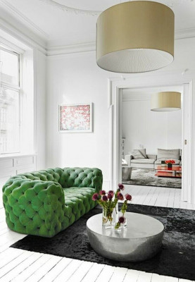 Xxl Big Sofa Chesterfield canapé trois places Velours Tapisserie Canapés 240cm Verlor nouveau