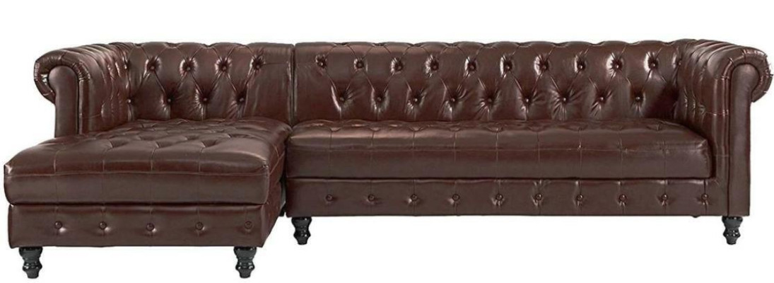 Chesterfield Canapé d'angle Canapé Tissu Canapé d'angle Mobilier classique