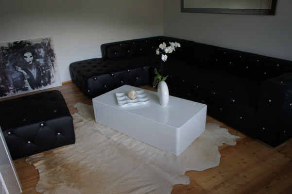 Canapé d'angle de luxe Canapé Fauteuil de paysage de vie Suite en forme de L nouveau