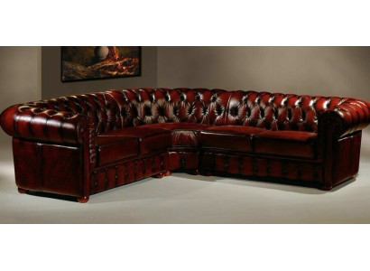 Chesterfield Canapé d'angle Canapé d'angle Canapé designer Canapé Velours Canapé en cuir
