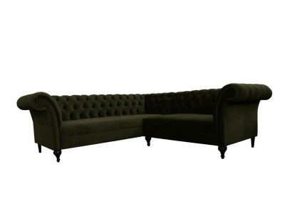 Canapé d'angle Chesterfield Canapé d'angle Canapé design Canapé Velours Cuir Canapé SLIII Sofa