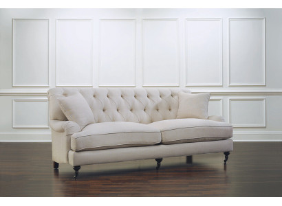 Canapé 3 places de luxe Chesterfield blanc moderne