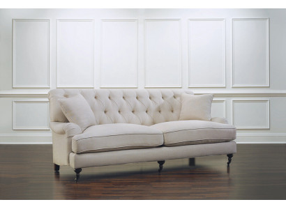 Canapé 3 places de luxe Chesterfield blanc moderne