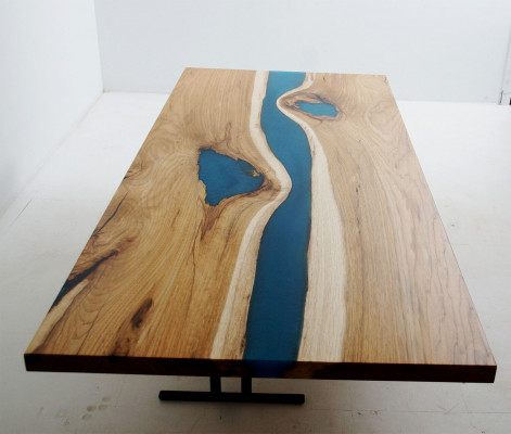 Table de salle à manger de luxe en bois véritable Tables solides de designer Table de cuisine