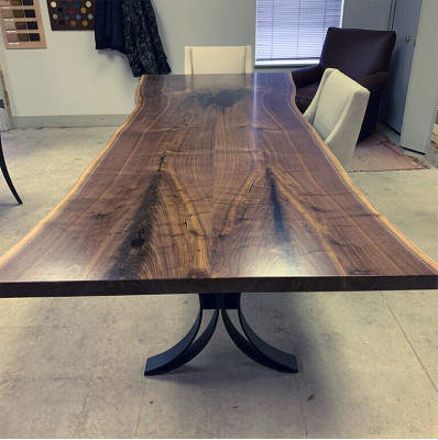 Table à manger de luxe en bois massif Table de cuisine de designer Tables massives 1 mètre carré Prix