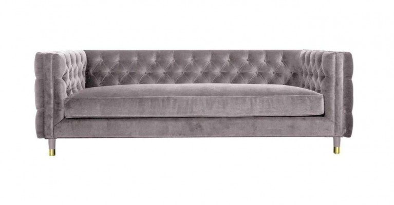 Canapé Chesterfield Taupe Meubles 4 Places neuf xxl Grand Tissu en Tissu Canapés Rembourrage