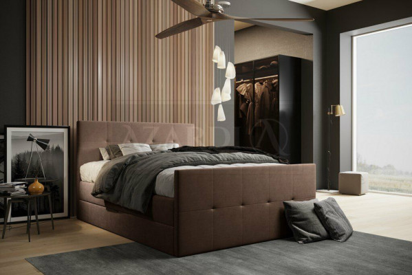 Lit Chesterfield Lit rembourré Lit double Lits design xxl de luxe lit à ressorts à boîte