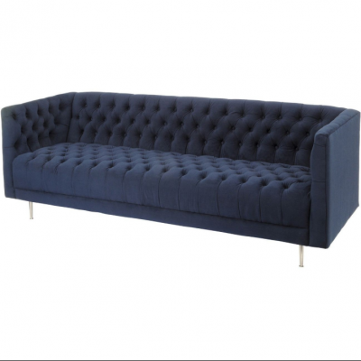 Chesterfield Canapé Canapé Tissu Cuir Canapés Suite d'ameublement Canapé 4 places