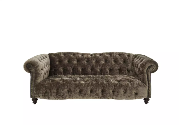 Canapé Chesterfield Canapé Tissu Rembourrage Canapés en Cuir Ensemble Rembourrage 3 Places