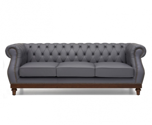 Chesterfield Canapé Canapé Tapisserie Canapés en Cuir Tissu Tapisserie Suite