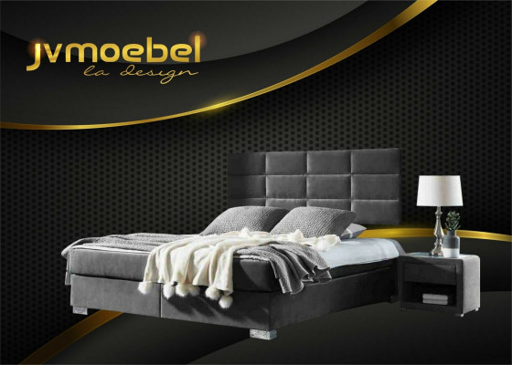 Lit à sommier tapissier lits doubles chambre de luxe lits doubles de designer 160x200 neufs