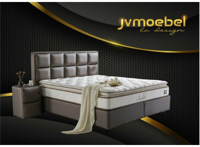 Meubles de chambre en cuir de qualité moderne Lit Boxspring neuf