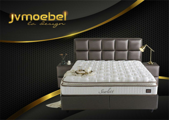 Meubles de chambre en cuir de qualité moderne Lit Boxspring neuf