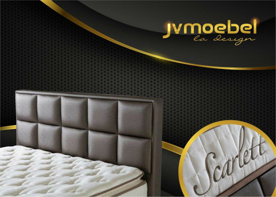 Meubles de chambre en cuir de qualité moderne Lit Boxspring neuf