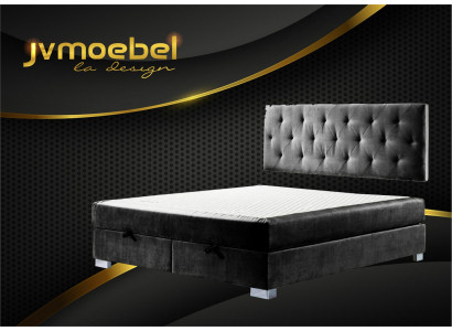 Lit Box Spring de luxe Lits Chambre Double Mobilier Tissu 140 160 180 x 200cm