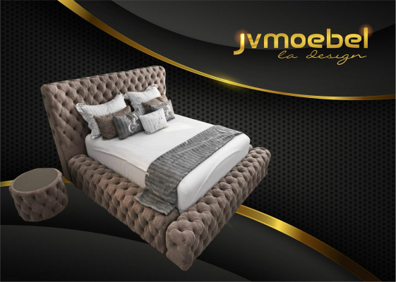 Textile de lit Meubles de chambre de luxe Lits modernes Chesterfield Boxspring nouveaux