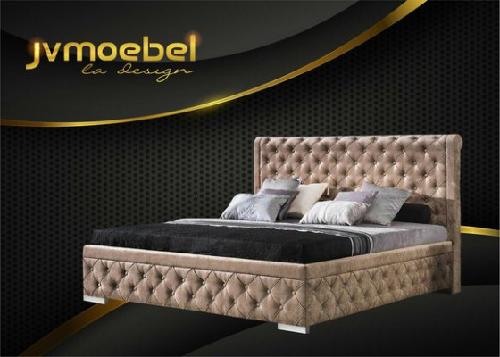Cadre de lit Tissu Meubles Lits de luxe Lit Textile Design de chambre Textile neuf