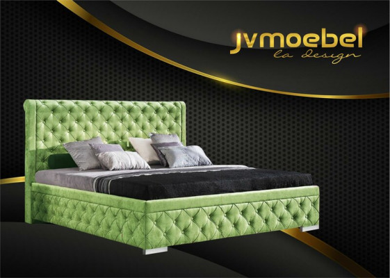 Cadre de lit Tissu Meubles Lits de luxe Lit Textile Design de chambre Textile neuf