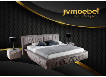 Lit de designer de luxe pour la chambre Mobilier en velours Lits en tissu textile nouveau
