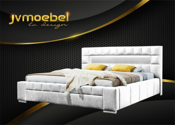 Boîte de luxe pour lit à ressorts en tissu Hotel Bleu e Lits Chambre Meubles Design Double