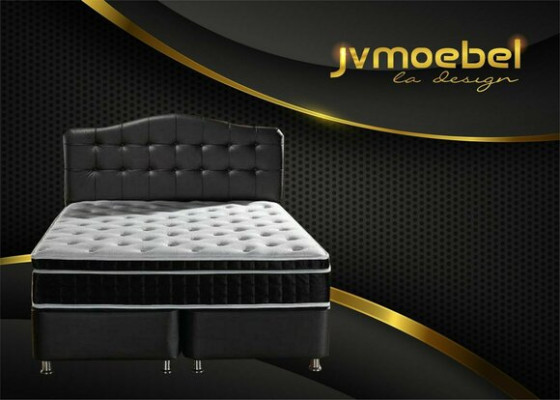 Meuble de chambre en cuir de lit de luxe moderne Chesterfield Boxspring nouveau