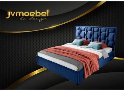 Le design de la chambre à coucher du lit de concepteur Blue Mobilier de design de lit de luxe moderne nouveau