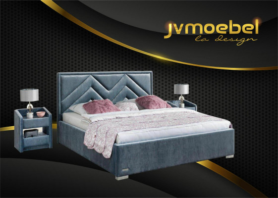 Textile de lit Conception de chambre Mobilier Moderne Lits de luxe Cadre de lit Tissu neuf