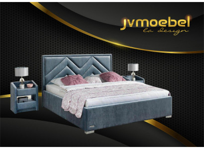 Textile de lit Conception de chambre Mobilier Moderne Lits de luxe Cadre de lit Tissu neuf