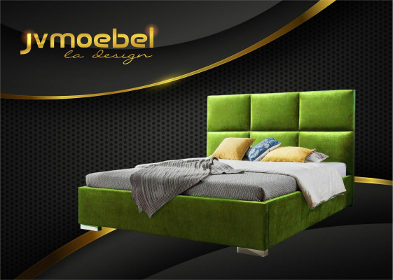 Lit de chambre moderne en tissu Chesterfield 180x200 lit double