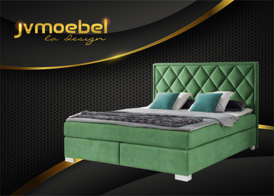 Literie Chambre à coucher Design Mobilier Moderne Lits de luxe 180x200 velours jaune nouveau