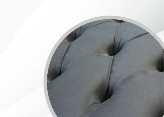 Conception Chesterfield Tissu Canapé Fauteuil 1,5-places Tissu Canapés Salon Club nouveau