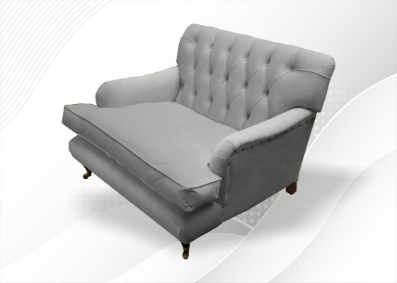 Fauteuil Chesterfield TV Design Canapé Chesterfield en tissu neuf