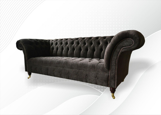 Chesterfield Meubles Originaux 3 Places Canapé Revêtement Canapés Canapé Textile neuf
