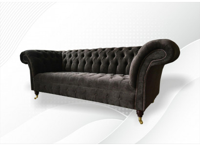 Chesterfield Meubles Originaux 3 Places Canapé Revêtement Canapés Canapé Textile neuf