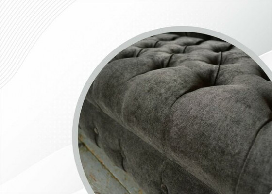 Chesterfield Meubles Originaux 3 Places Canapé Revêtement Canapés Canapé Textile neuf
