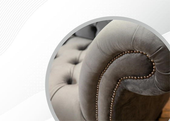 Canapé de salon Salon Tissu Canapés Chaise longue Siège Chesterfield Rembourrage neuf