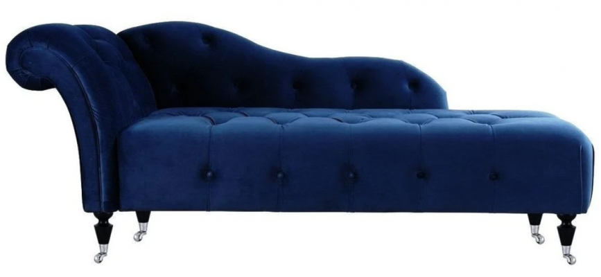 Élégant Chesterfield avec boutons velours chaise longue causeuse longue