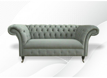 Canapé Chesterfield Sofa Rembourrage Canapés Classiques 2 places Cuir Tissu Textile Neuf