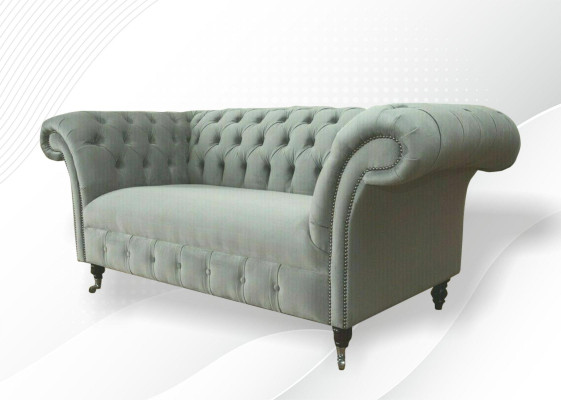 Canapé Chesterfield Sofa Rembourrage Canapés Classiques 2 places Cuir Tissu Textile Neuf