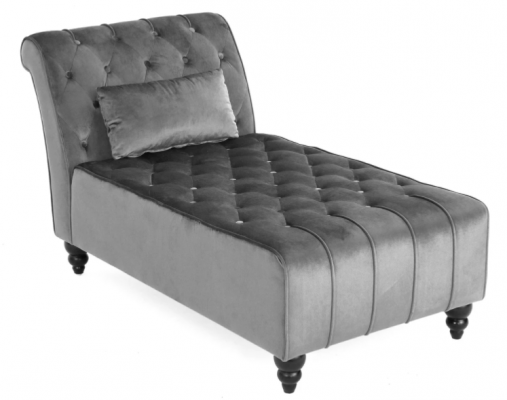 Chaise longue violette, mobilier Chesterfield, chaise longue, salon, design moderne