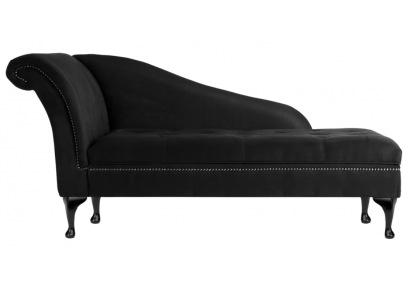 Chaise longue Élégant transat Transats Chesterfield avec boutons chaise longue en velours