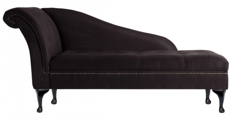 Chaise longue Élégant transat Transats Chesterfield avec boutons chaise longue en velours