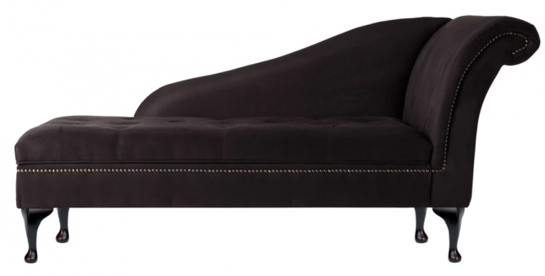 Chaise longue Élégant transat Transats Chesterfield avec boutons chaise longue en velours